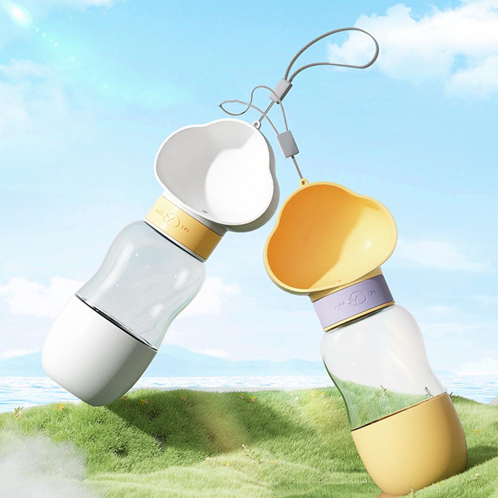 Portable Dog Water Bottle with Food Container: Leak-Proof Dog Water Dispenser