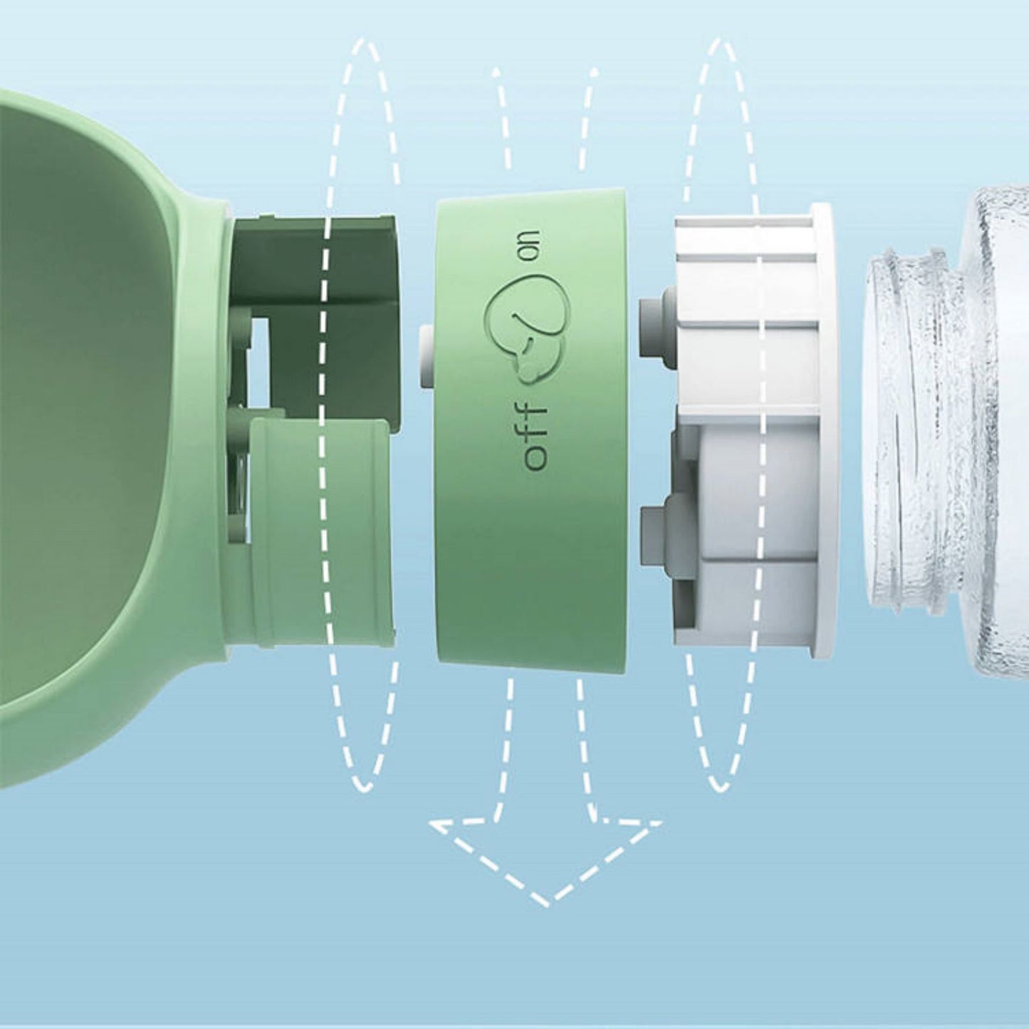 Portable Dog Water Bottle with Food Container: Leak-Proof Dog Water Dispenser