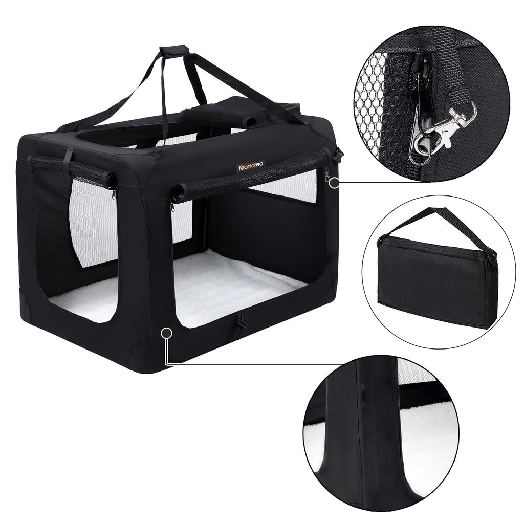 FEANDREA Folding Fabric Pet Carrier: Sizes and Colors for Every Pet's Comfort