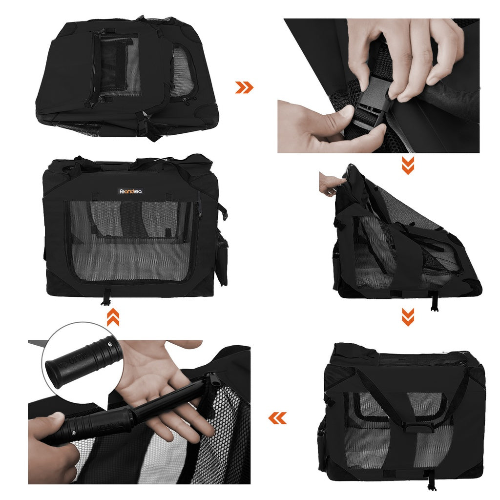 FEANDREA Folding Fabric Pet Carrier: Sizes and Colors for Every Pet's Comfort