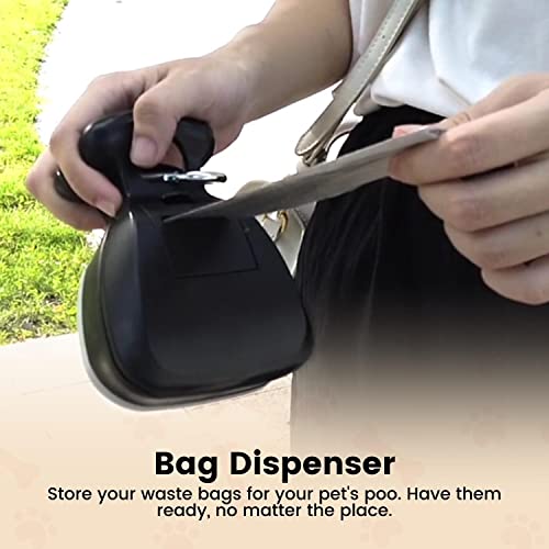 Floofi Portable Pet Pooper Scooper - Medium & Large Sizes (Grey)
