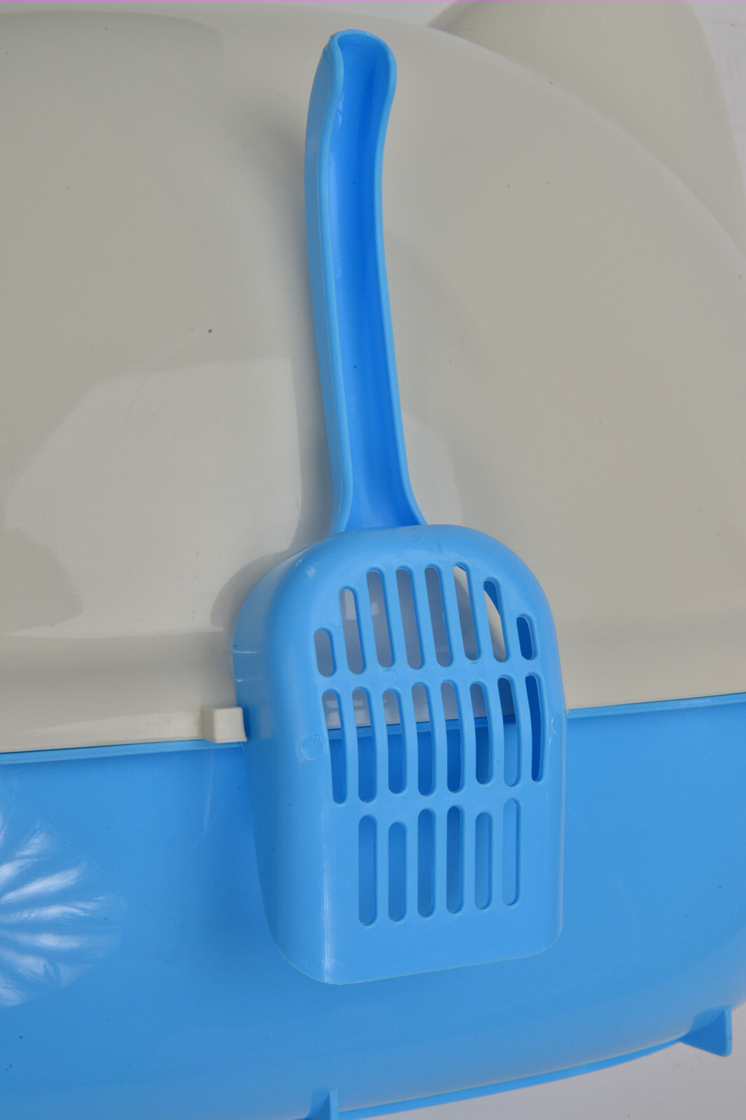 Large Hooded Cat Toilet with Scoop: Convenient Litter Box Tray House for Your Feline