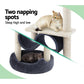 76cm Cat Scratching Post Tree with Hanging Toys and Condo House