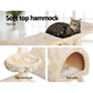 i.Pet Cat Tree Trees Scratching Post Scratcher Condo Tower House Bed Beige 100cm