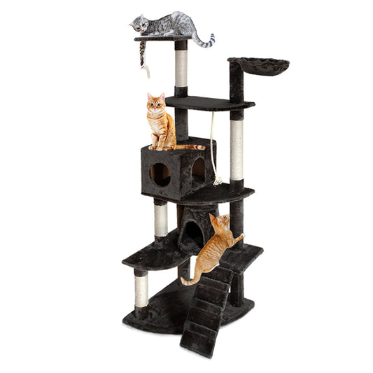 i.Pet Cat Tree 193cm Trees Scratching Post Scratcher Tower Condo House Furniture Wood