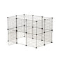 i.Pet Foldable Dog Playpen Enclosure - Plastic Panel Fence Puppy Cage