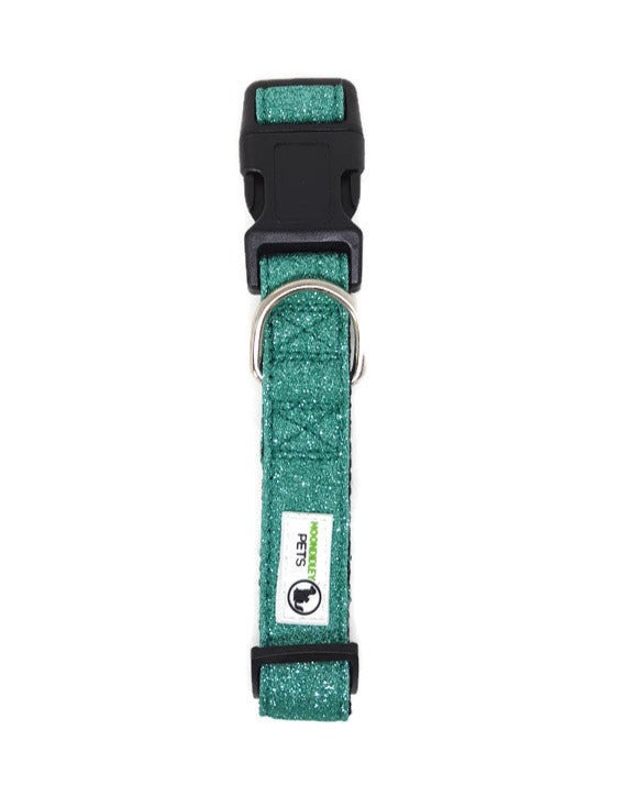 Glitter Overlay Nylon Dog Collar with Breakaway Buckle - Moondidley Pets, X-Small to Medium Sizes, Various Colours