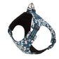 Floral Doggy Harness: Red and Saxony Blue in Various Sizes