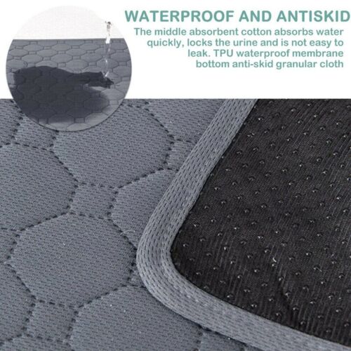 Washable Pet Pee Pads - Reusable Dog Training Wee Absorbent Mat Pads Bed in Two Sizes