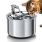 FLOOFI 2L Stainless Steel Pet Water Fountain for Cats and Small Dogs FI-WD-115-FT