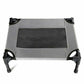 Floofi Elevated Camping Pet Bed in Grey and Army, Available in Sizes M and XL