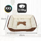 Floofi Pet Bed Bone: Available in various Colors and Sizes.