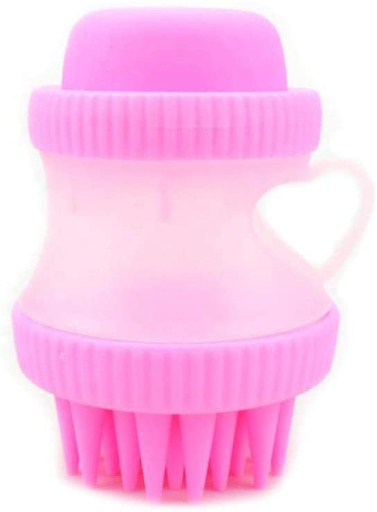 Floofi Pet Bath Brush in Green and Pink