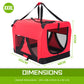 Paw Mate Portable Soft Dog Cage Crate Carrier in Various Colors and Sizes