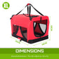 Paw Mate Portable Soft Dog Cage Crate Carrier in Various Colors and Sizes