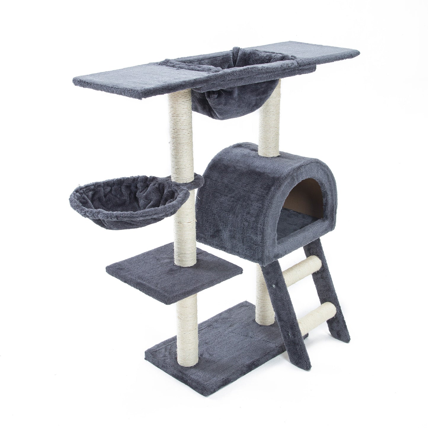 Paw Mate 100cm Beige and Grey Cat Tree Atacama: Multi-Level Scratcher