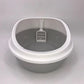 YES4PETS 2 x Grey Round Portable Cat Toilet Litter Box Tray with Scoop