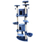 200 cm Corner Cat Scratching Post Tower – Three Color Options: Beige, Blue, Grey