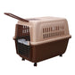 Large Plastic Pet Carrier Kennel for Dogs and Cats with Handle and Wheels