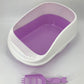 Large Portable Cat Toilet Litter Box Tray House with Scoop and Grid Tray