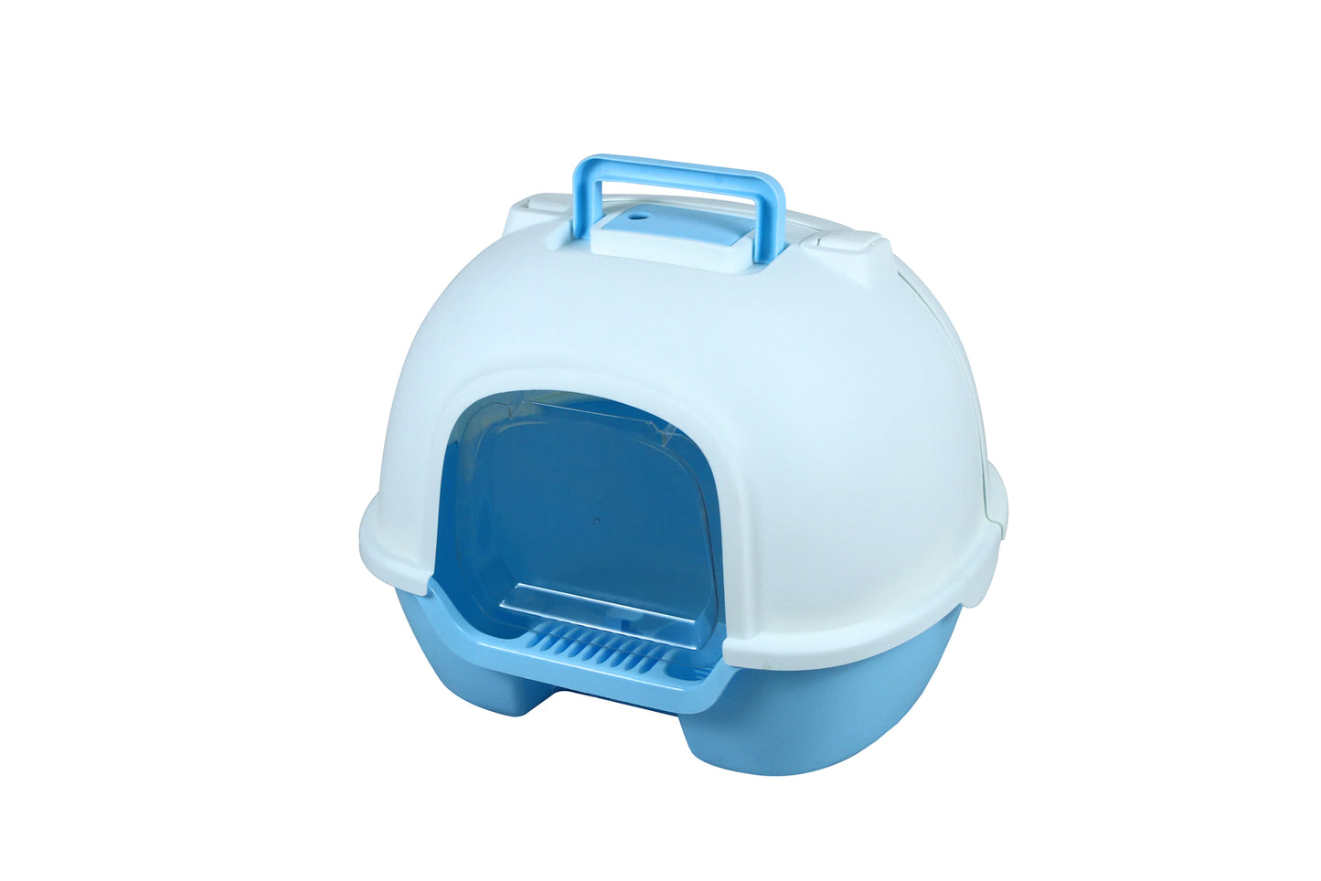 Cat Litter Box Portable Hooded  with Handle & Scoop - Available in Various Colors