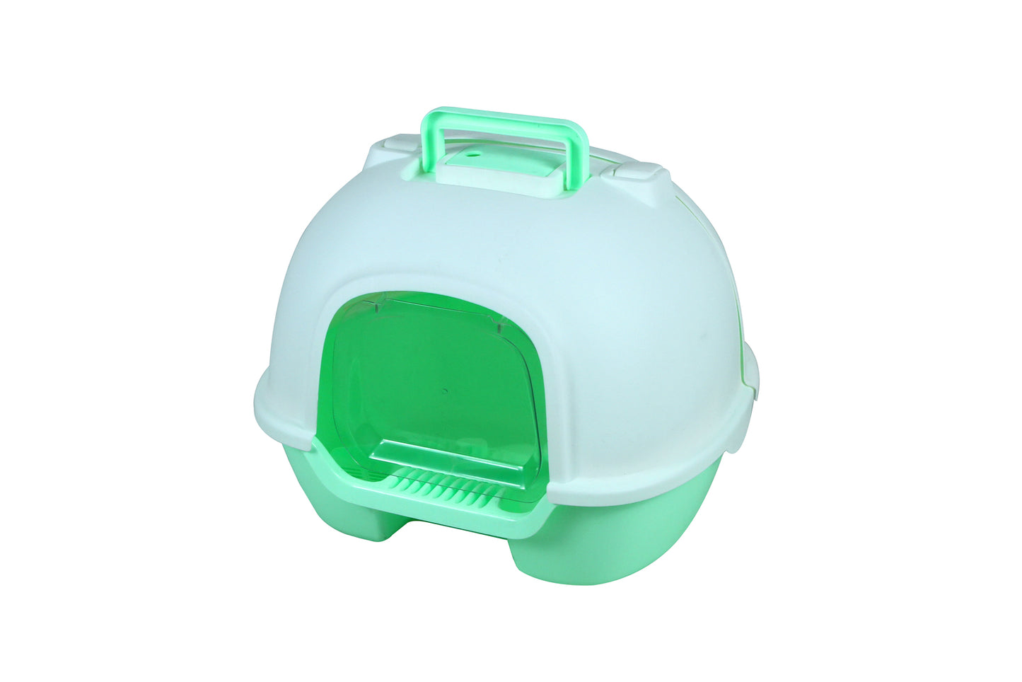 Cat Litter Box Portable Hooded  with Handle & Scoop - Available in Various Colors