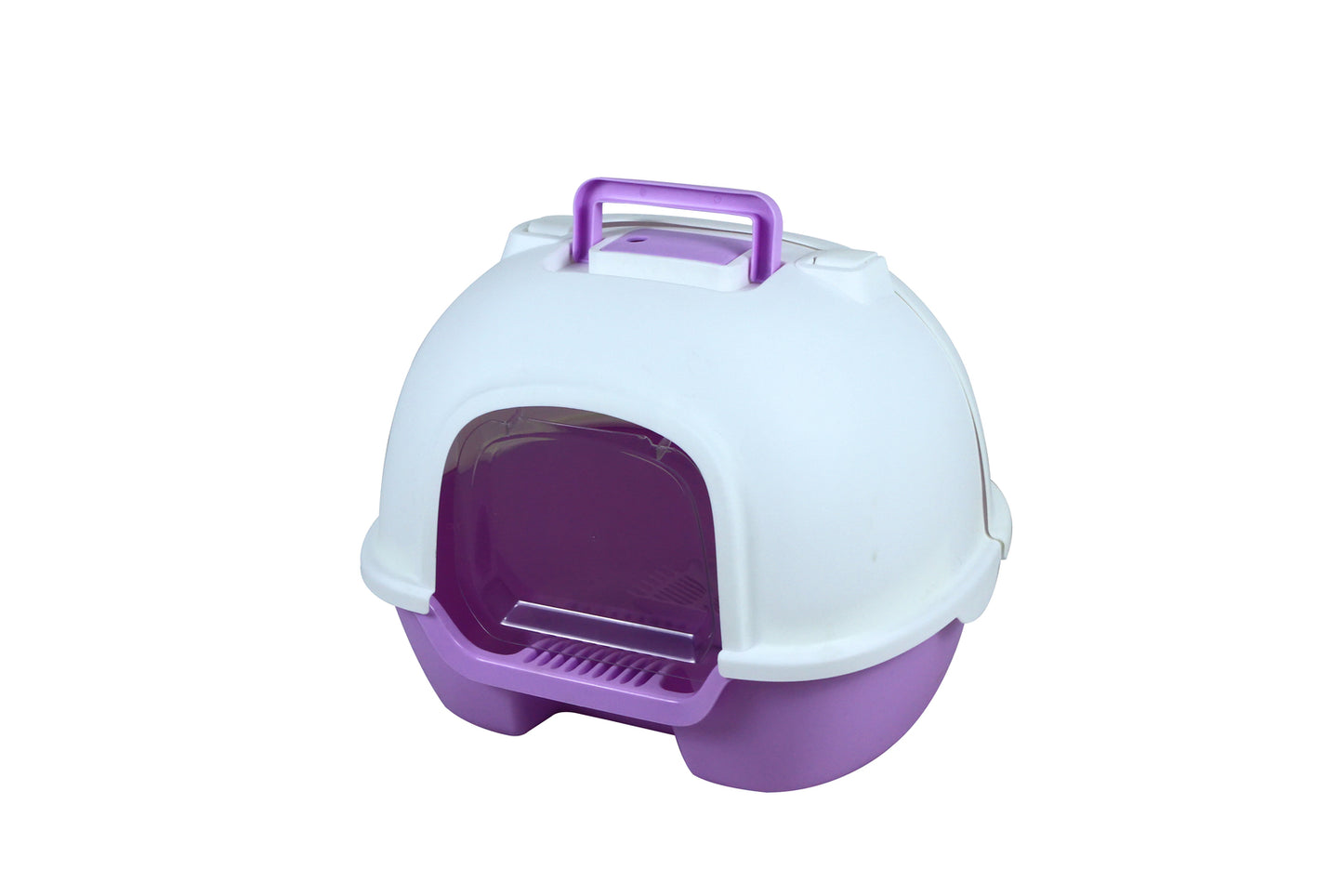 Cat Litter Box Portable Hooded  with Handle & Scoop - Available in Various Colors