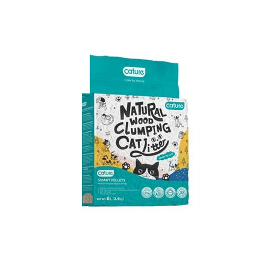 CATURE Cat Litter Collection - Wood Clumping Smart Pellets (6L/2.4Kg & 20L/8Kg), Odour Control Plus (6L/2.4Kg & 20L/8Kg), Tofu Clumping (14L/5.6Kg