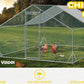 VaKa 3x4x1.95m Metal Walk-in Chicken Coop Rabbit Hutch Cage Hen House Chook Au