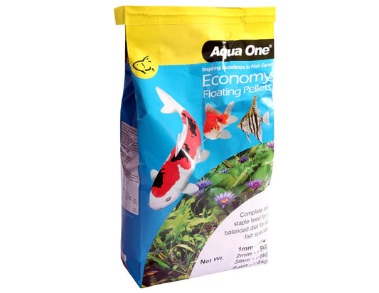 Aqua One Economy Pellets - 5kg  Available in 4 Sizes