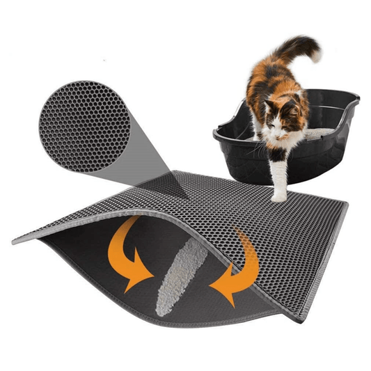 Cat Litter Mat - Honeycomb Dual Layer Design in Medium & Large Sizes