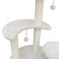 5-Platform Plush and Wicker Cat Tree