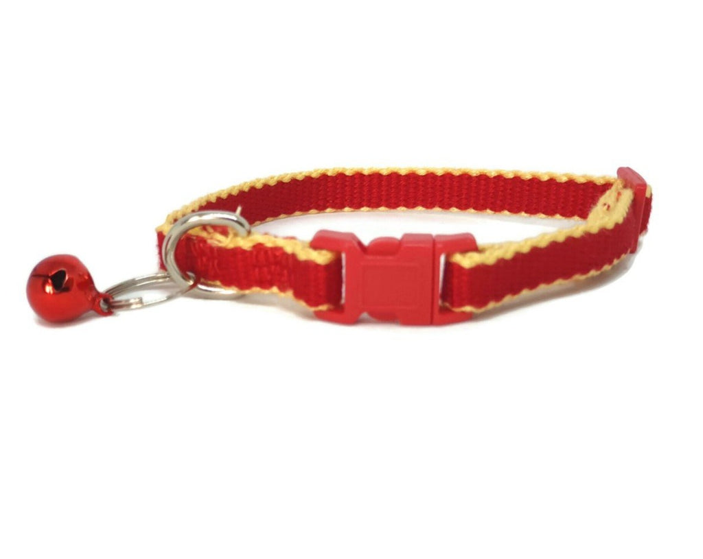 Moondidley Pets 100% Bamboo Fiber Cat Collar with Plastic Buckle