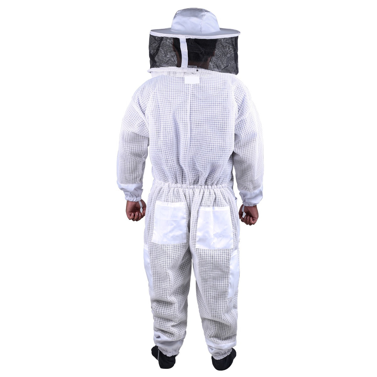 3-Layer Mesh Beekeeping Suit with Ventilated Round Head Veil – Ultra Cool Protective Gear, Sizes S to 5XL