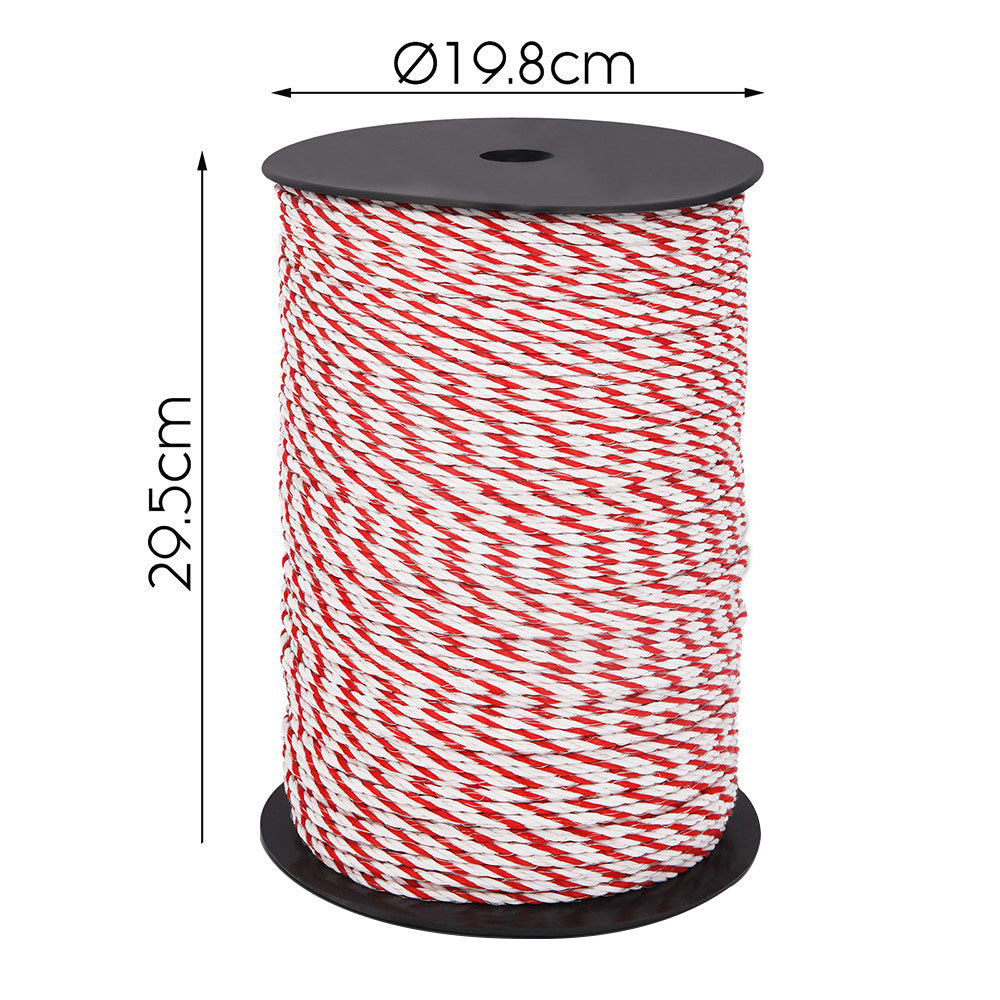 Giantz 1000M Electric Fence Wire Stainless Steel Tape Poly - Temporary Fencing Kit