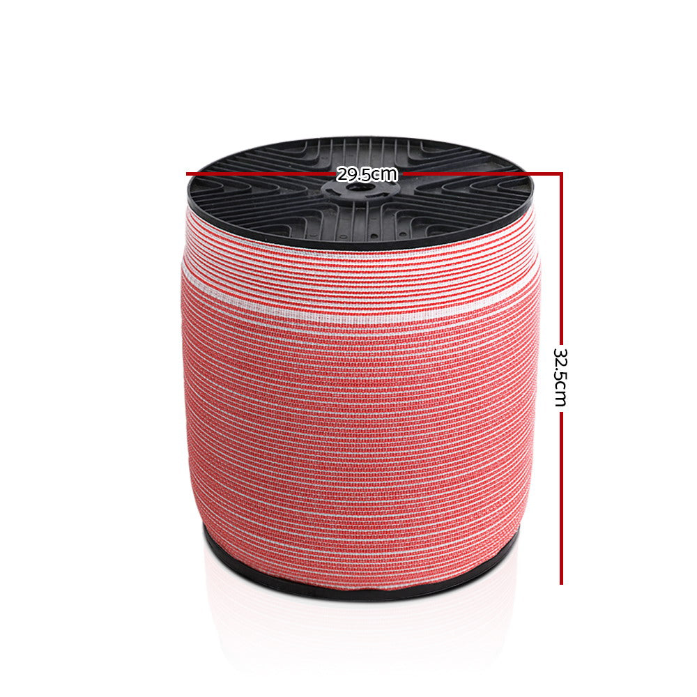 Giantz 1200M or 2000M Electric Fence Wire, Polytape Stainless Steel - Temporary Fencing Kit