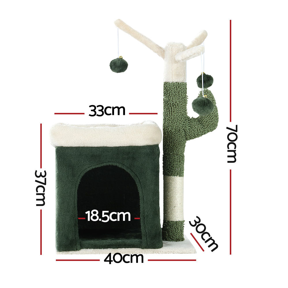 Transform Your Home into a Feline Wonderland with i.Pet Christi Cat Tree - The Ultimate Way to Keep Your Cats Entertained! 70cm