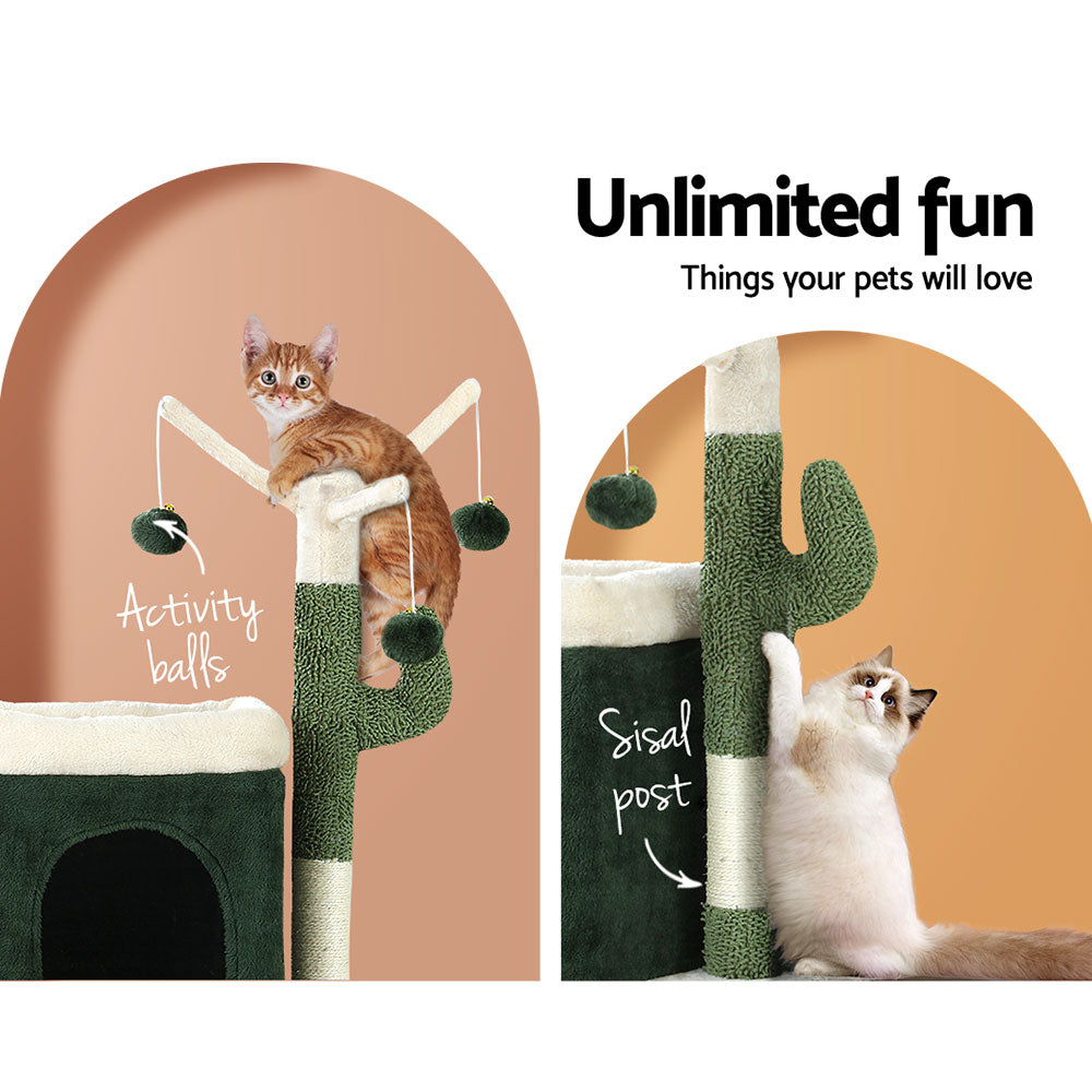 Transform Your Home into a Feline Wonderland with i.Pet Christi Cat Tree - The Ultimate Way to Keep Your Cats Entertained! 70cm