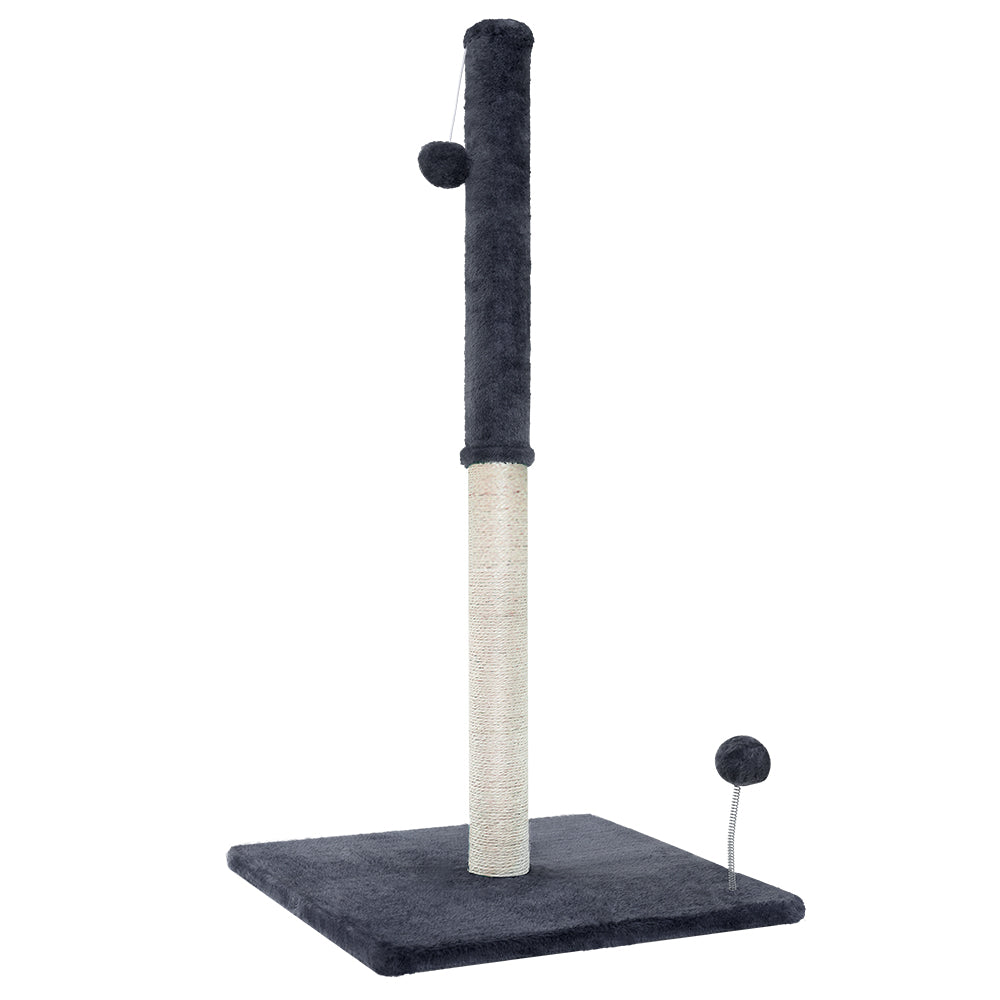 Upgrade Your Cat's Playtime with i.Pet's 105cm Grey Cat Tree Scratching Post with Hanging Toy