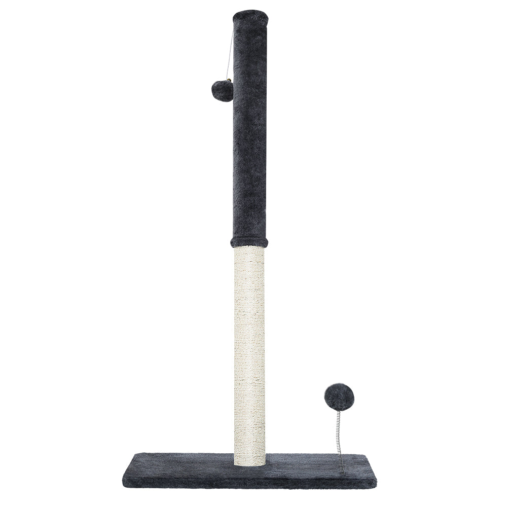 Upgrade Your Cat's Playtime with i.Pet's 105cm Grey Cat Tree Scratching Post with Hanging Toy