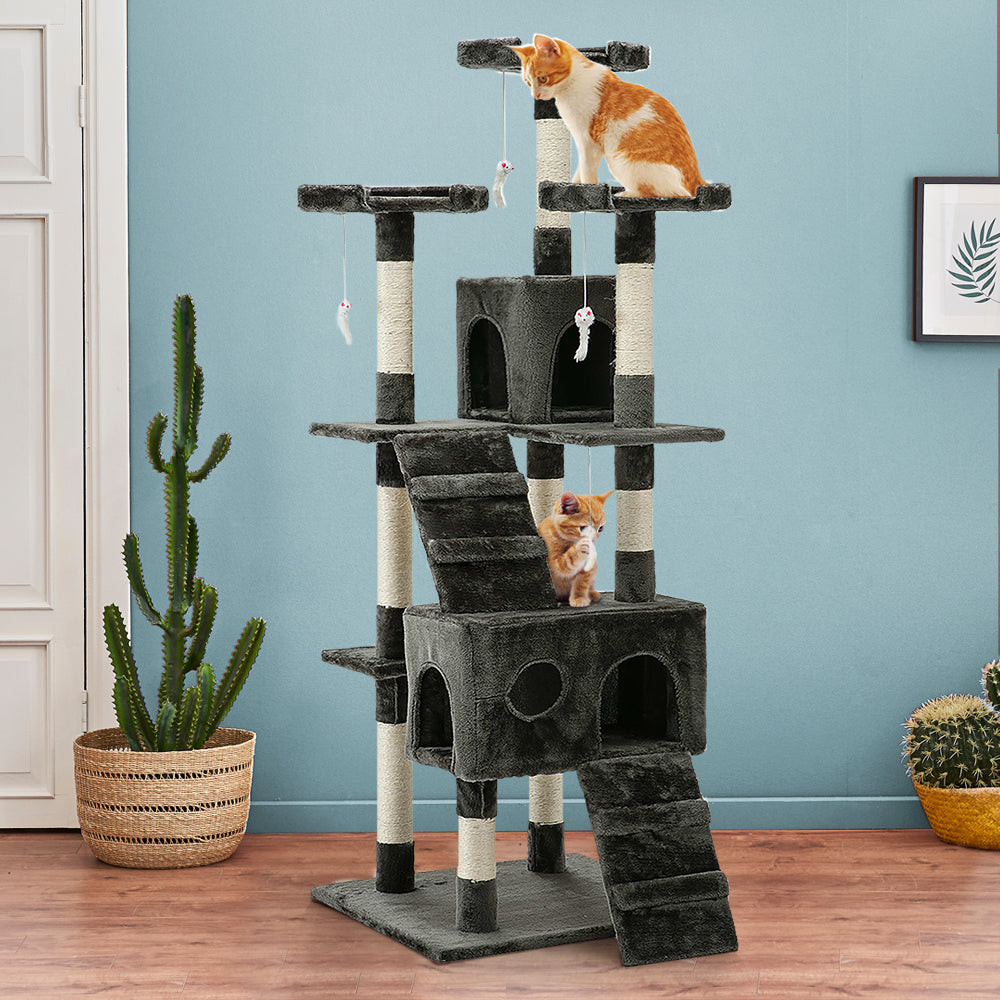 i.Pet Cat Tree 180cm Trees Scratching Post Scratcher Tower Condo House Furniture Wood