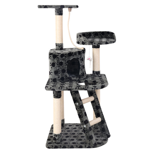 i.Pet Cat Tree 120cm Trees Scratching Post Scratcher Tower Condo House Furniture Wood 120cm