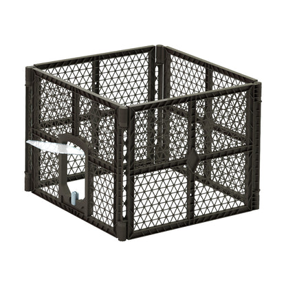 i.Pet Foldable Dog Playpen Enclosure - Plastic Panel Fence Puppy Cage