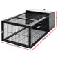 i.Pet Rabbit Cage Hutch - Indoor/Outdoor Hamster Enclosure Metal Carrier, 122/162CM Length