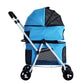 i.Pet Large Double 4 Wheels Foldable Pet Stroller for cats and dogs