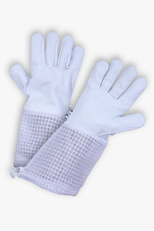 Beekeeping Gloves – Goat Skin with 3-Layer Mesh Ventilation, Available in Sizes S to 5XL