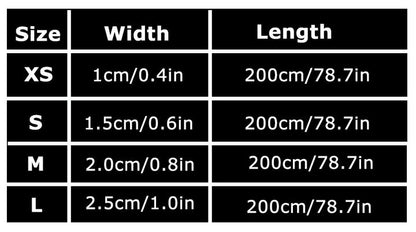 Reflective Pet Leash: 2 Meters, Available in Various Sizes and Colors