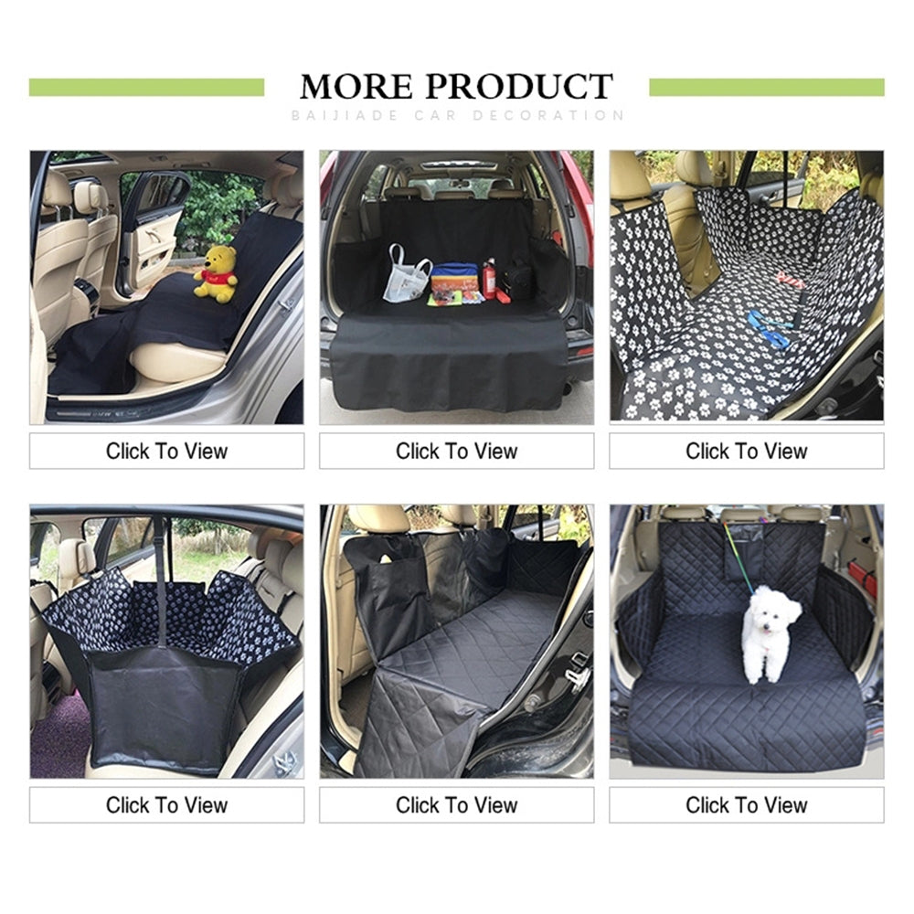 Pet Car Dog Seat Cover Hammock Non-Slip Waterproof Backseat Dirty Protector Mat