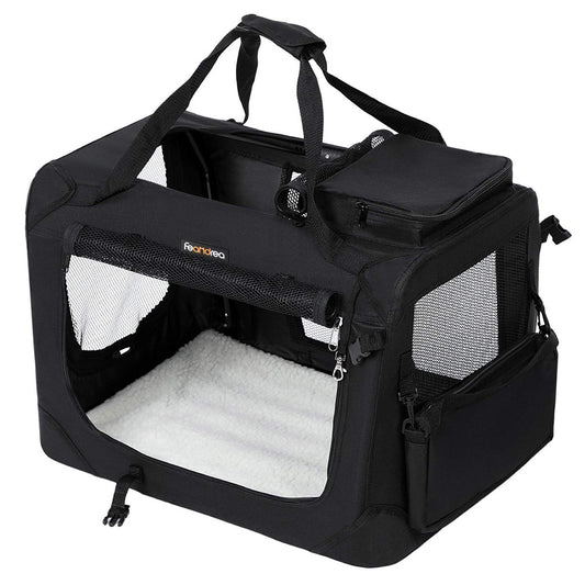 FEANDREA Folding Fabric Pet Carrier: Sizes and Colors for Every Pet's Comfort