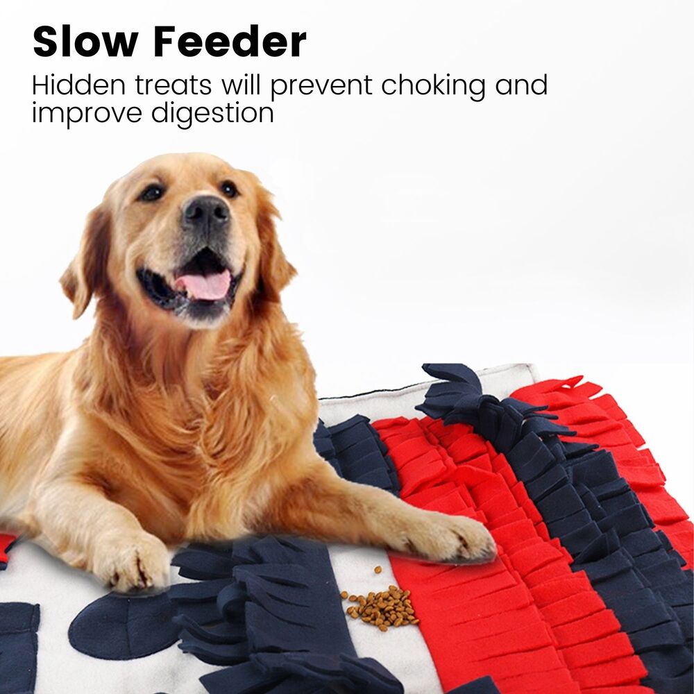 Floofi Snuffle Mats for Pets - Available in Pink/White & Red/Blue